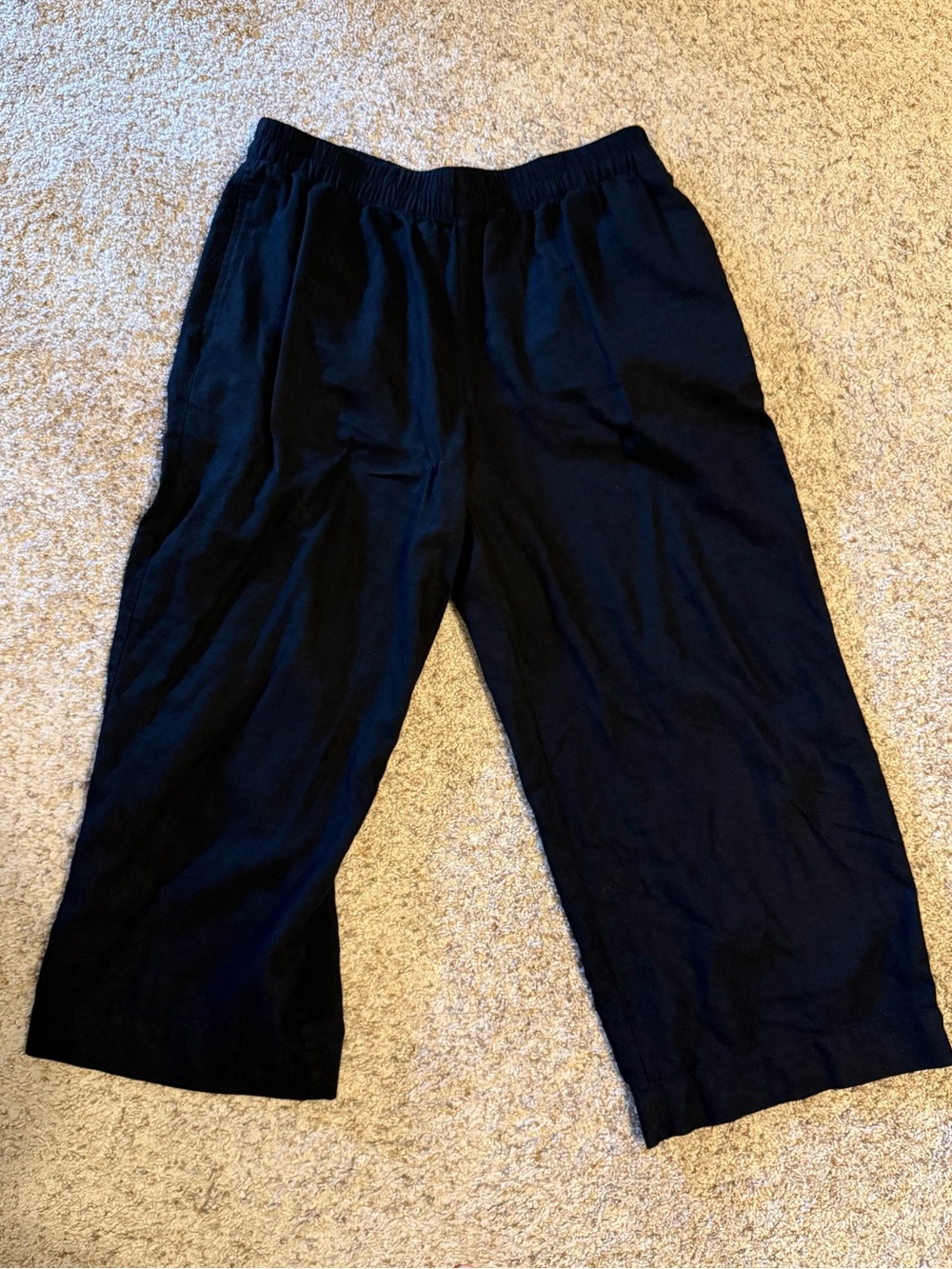 Old Navy High Waisted Linen Blend Super Wide-Leg Pants Large